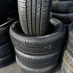 FOUR GOOD USED TIRES 95%TREAD LIFE. 245/55/19 Brigestone Duler 