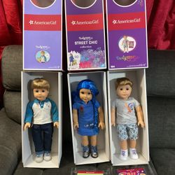 Aneican girl doll. Boy each $80