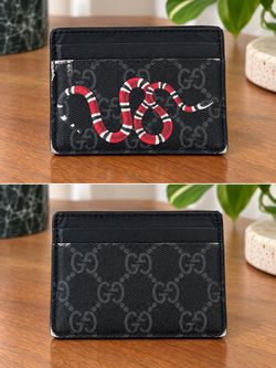 Gucci Kingsnake GG Supreme Card Holder