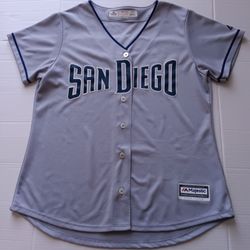 Women's size L San Diego Padres Majestic Jersey Pre-owned