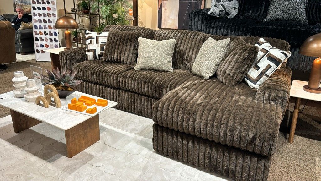 Midnight Madness 2 Piece Sectional $10 Down Payment And Financing Available