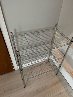 3-Tier Chrome Wire shoe rack