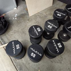 Vulcan Urethane Dumbell Set 55-75lbs