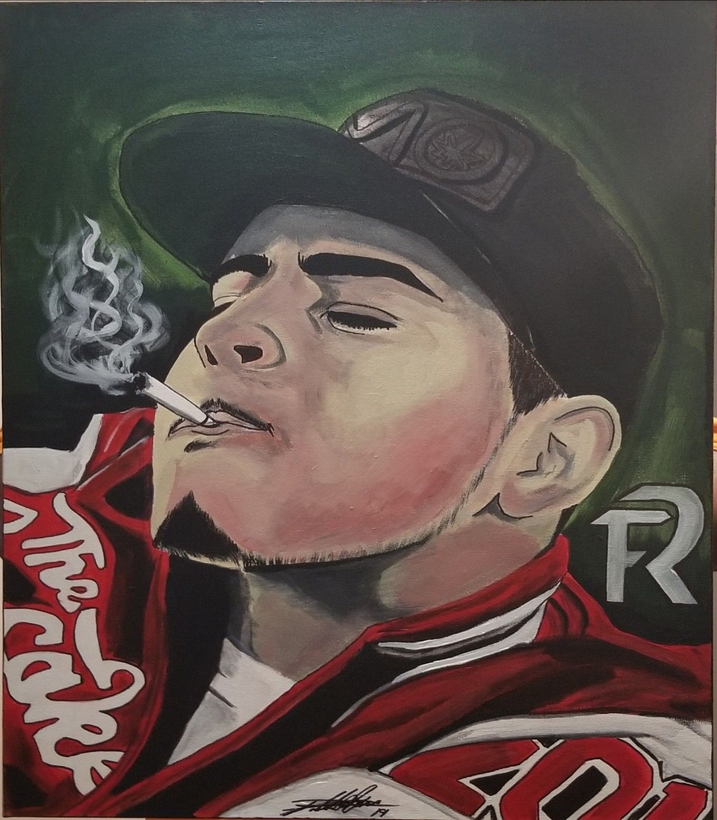 Acrylic painting JOP 20x24 Fuerza Regida