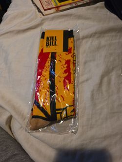 a pair of Kill Bill Vol. 1 "The Bride" Crew Socks