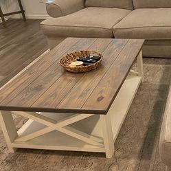 Farm Style Wood Coffee Table
