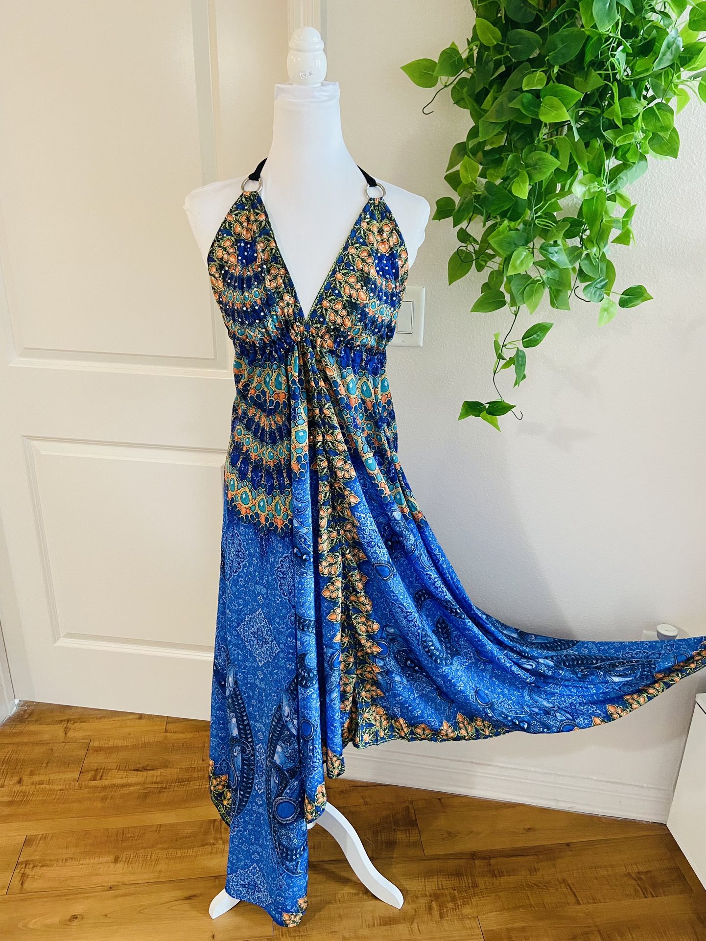 Women Ladies Boho Floral Maxi Dress Cocktail Party Evening Summer Beach Sundress