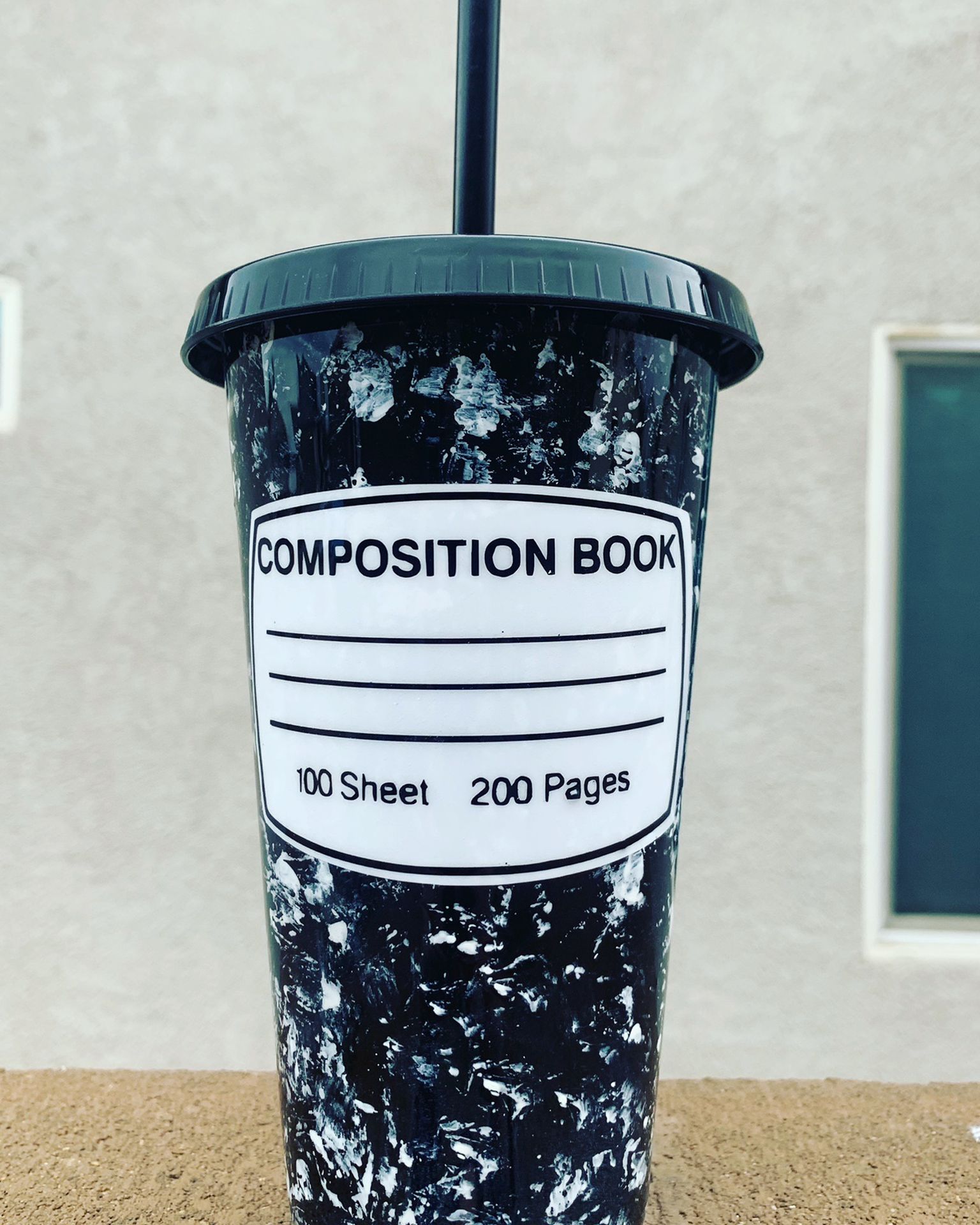 Composition Book Cold Cup