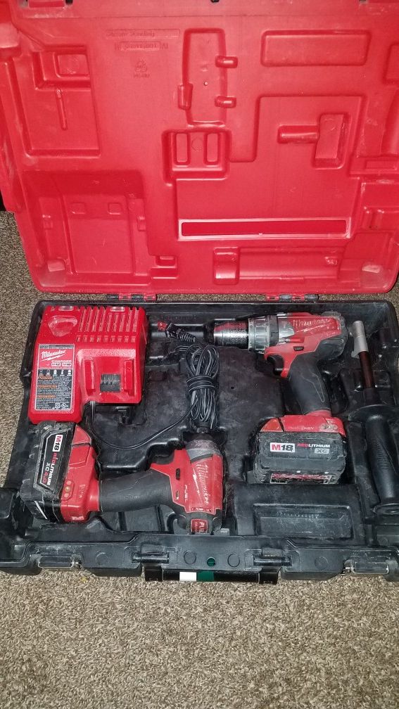 18v milwaukee hammer drill and impact