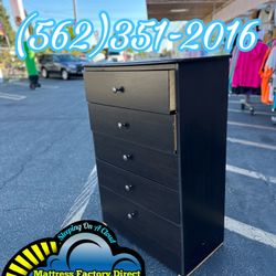 Black Five drawer Compressed Chest New Dresser New Comoda 