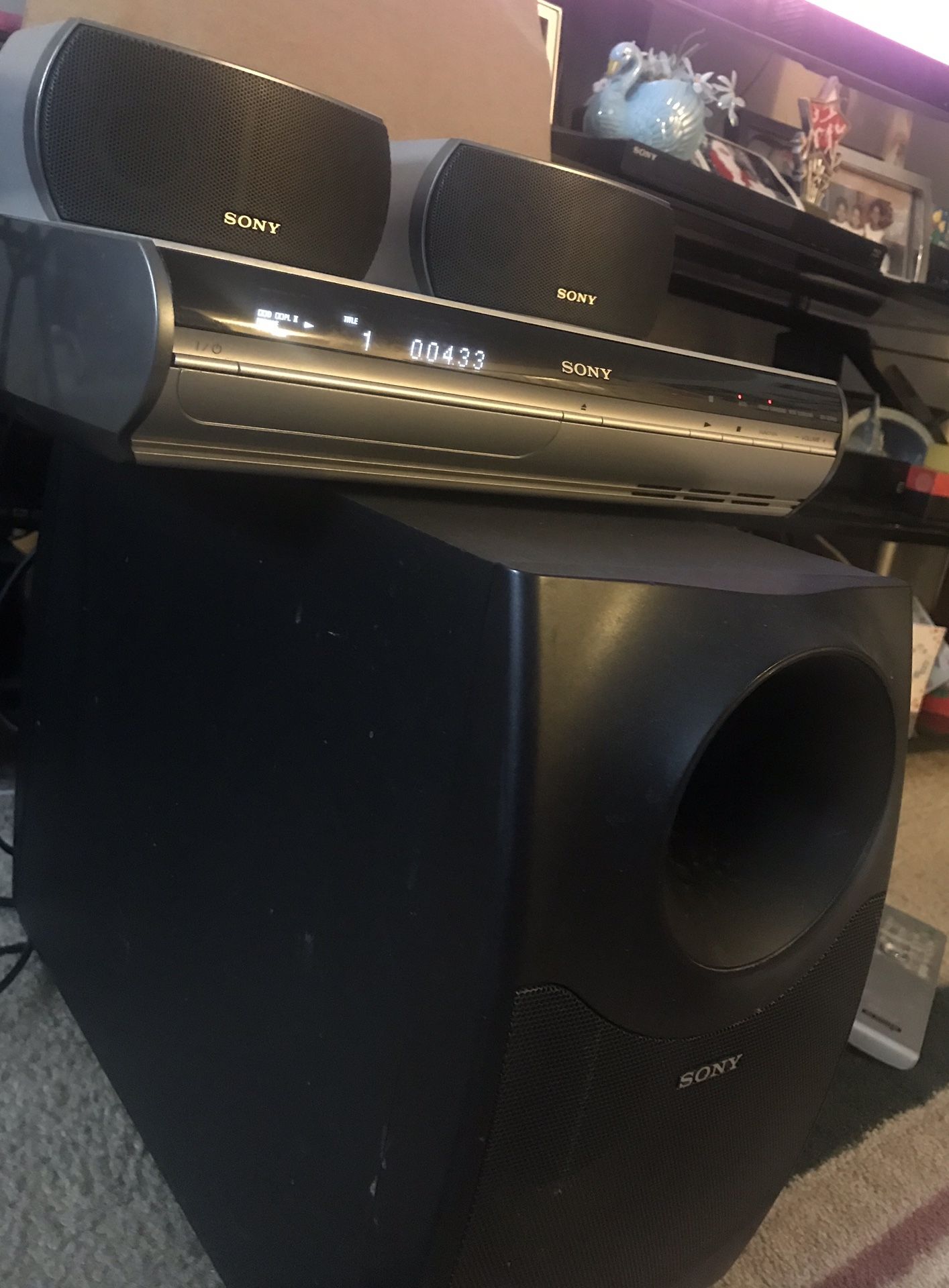 SONY S-FORCE PRO with 2 SS-X1F SPEAKERS