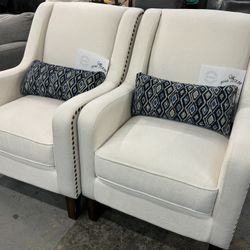 White Accent Chair New $159.99 Each! 