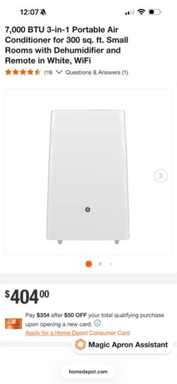 New Air conditioner 7000 BTU