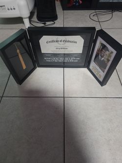 Ashland black folding picture frame