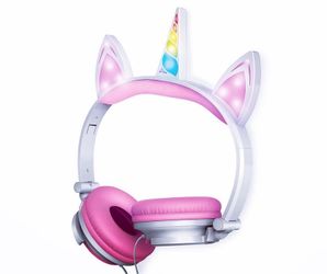 Unicorn LED Kids Headphones