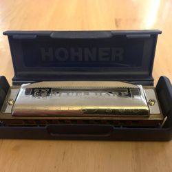 Vintage Hohner Blues Harp MS Harmonica with Case