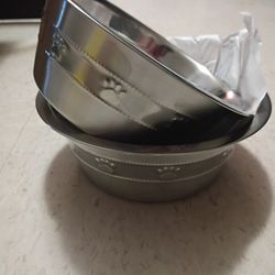 Vibrant Life Medium Stainless Steel Pet Bowls