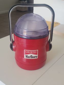 Vintage  Marlboro Unlimited Red Camping Lantern Promo