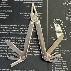 Vintage Leatherman Tool 0801 Multitool  Dated 0801 and 0601