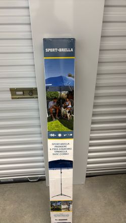 Sport-Brella Premiere Patio / Beach Umbrella w/ Base – New in Box