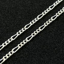 Solid Sterling Silver Fígaro Chain 1.7mm 24”