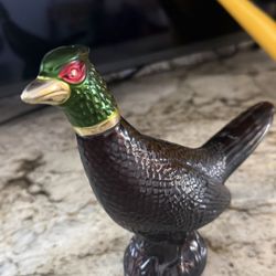 Vintage Brown Textured Bird Shaped Glass Bottle Check More Picture 