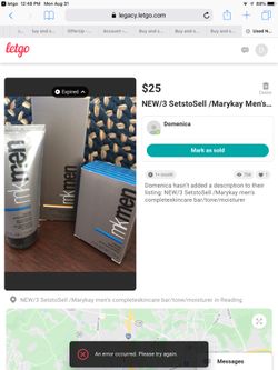 NEW Mary Kay Men’s Face Products