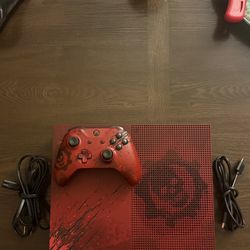 Xbox One S 2TB Limited Edition - Gears of War 4 Crimson Red Console