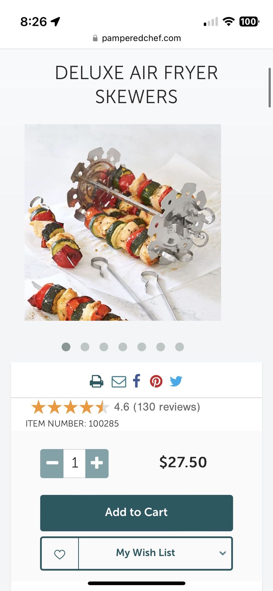 Deluxe Air Fryer Skewers - Shop