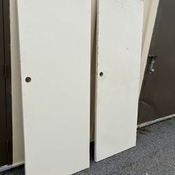 Pair of 30” White Interior Flush Doors