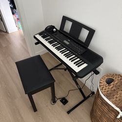 Keyboard with stand and chair