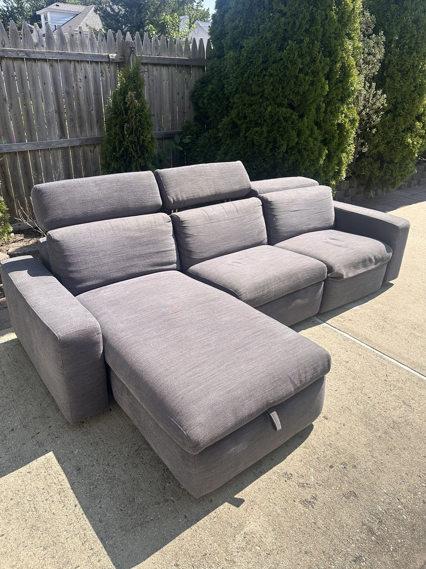 West Elm Recliner Couch
