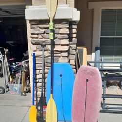 1 Or 2 Boat Oars $5-$15 Each Or 2 Different Boogie Boards $20 Each See All Photos 