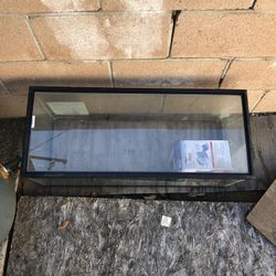 Aqueon Standard Glass 20 Gallon Long Aquarium Tank, Black Trim