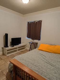 Full size Wooden Futon Frame + Mattress