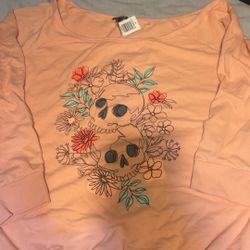 Torrid PINK SKULL Sweatshirt - Size 4x