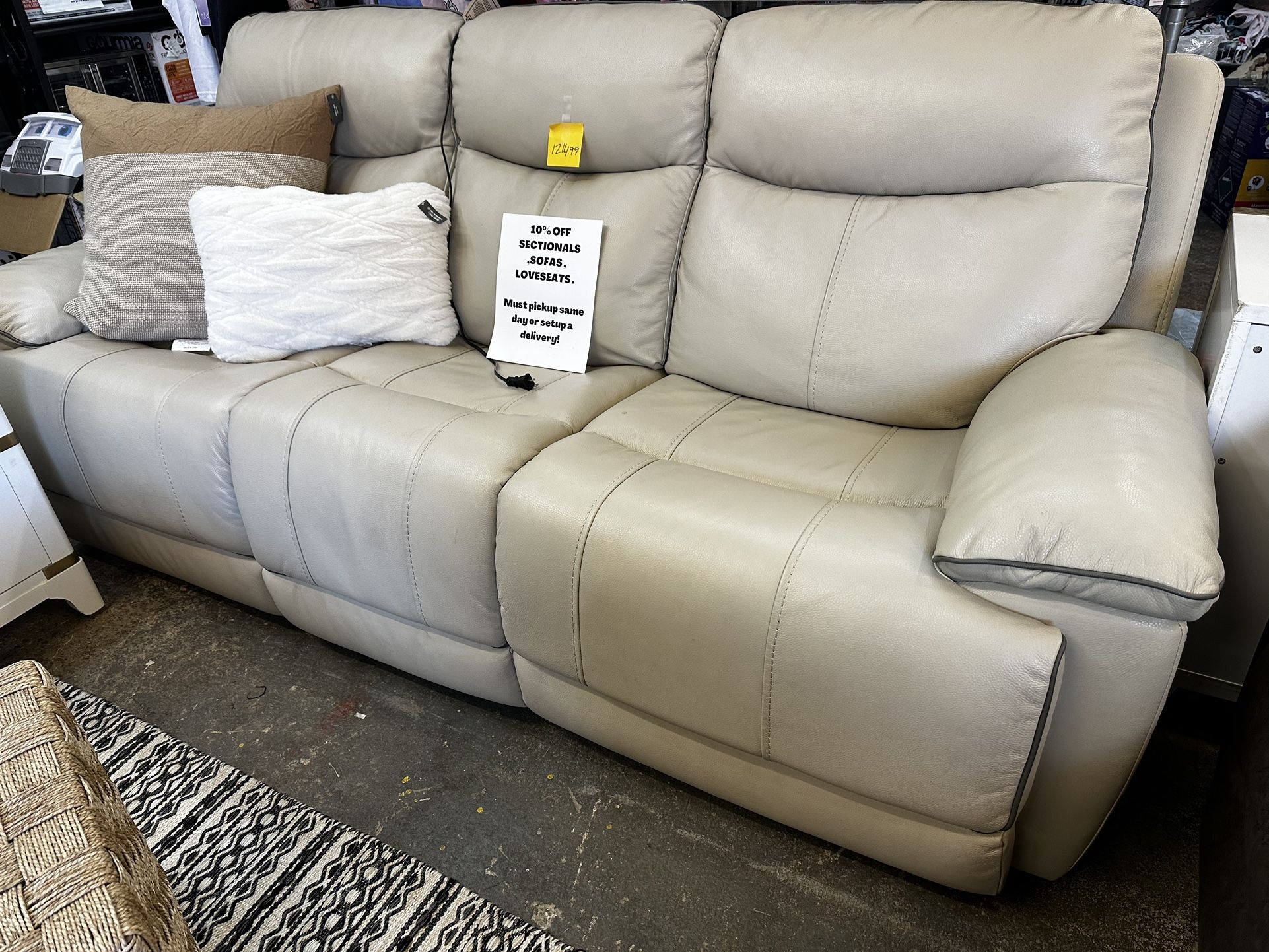 Leather Electric Recliner Sofa New
