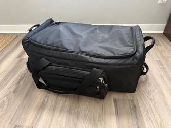 Large Black Rolling Duffel Bag