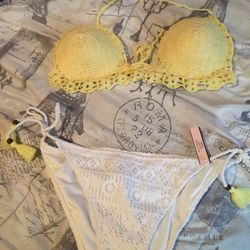 Sexy Victoria Secret Bikini Bottom Size L And Handmade Top Unisize 