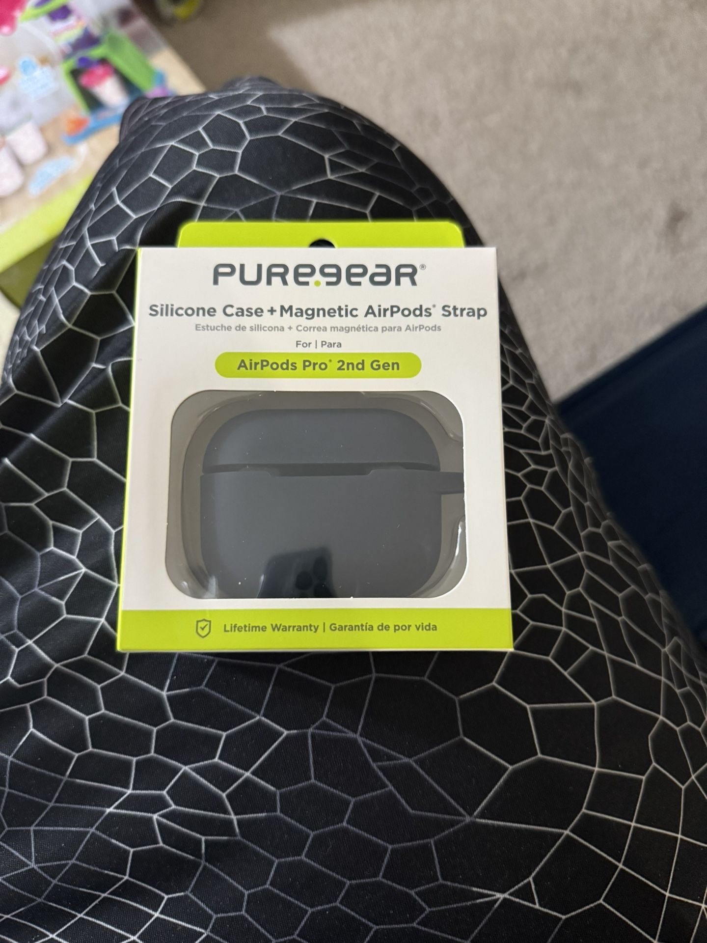 Brand New PureGear Silicone Case (Black) with Magnetic Headphone Neck Holder.