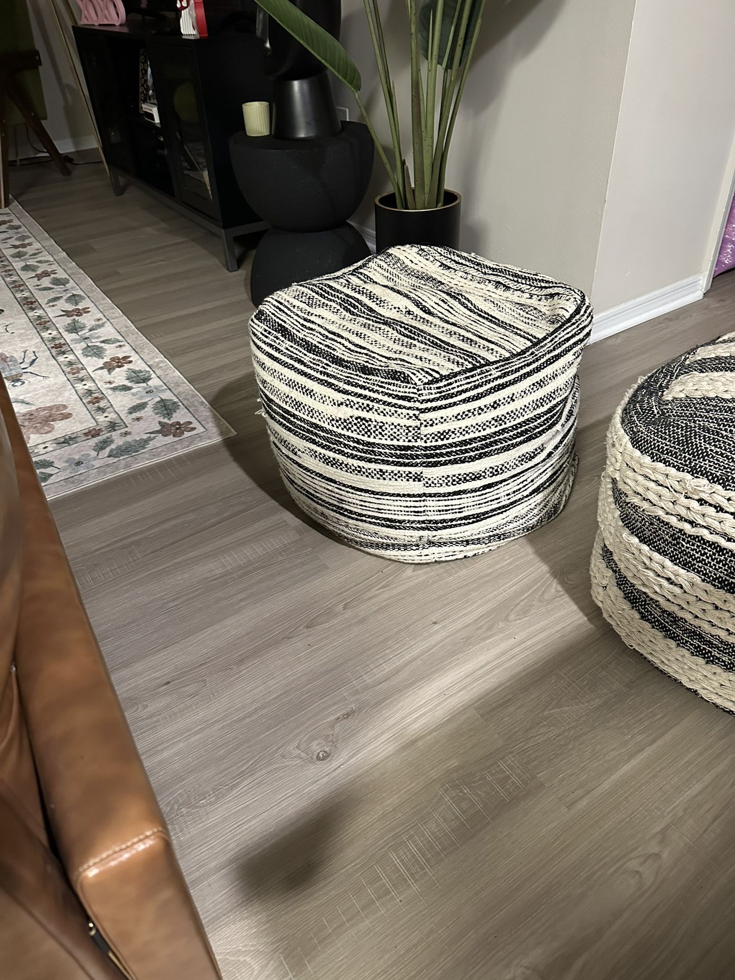 Square Poof Ottoman