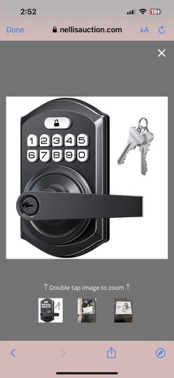 TEEHO TE004 Keyless Entry Keypad Door Lock With Handle - Smart Digital Electronic Lock For Interior Door With Anti-Peeping, Auto Lock & Passage Mode -