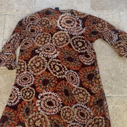 Women Fall Theme Dress/long Shirt Size S