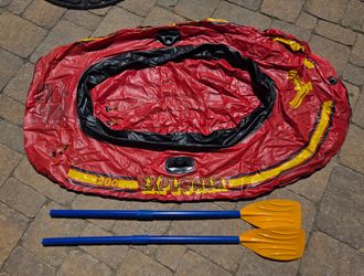 2 Person Raft with Oars