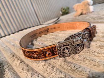 Toddler belts and cowboy hat