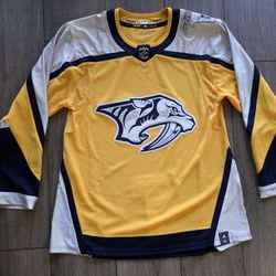 Nashville Predators Reverse Retro 1.0 Adidas Aeroready Jersey NWOT 50