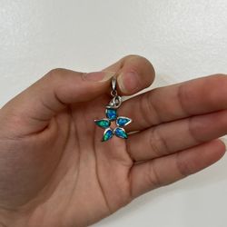 Hawaii Opal Flower Pendant