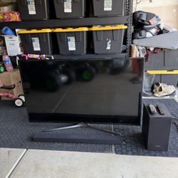 55in” Samsung smart TV with a nice Samsung soundbar system