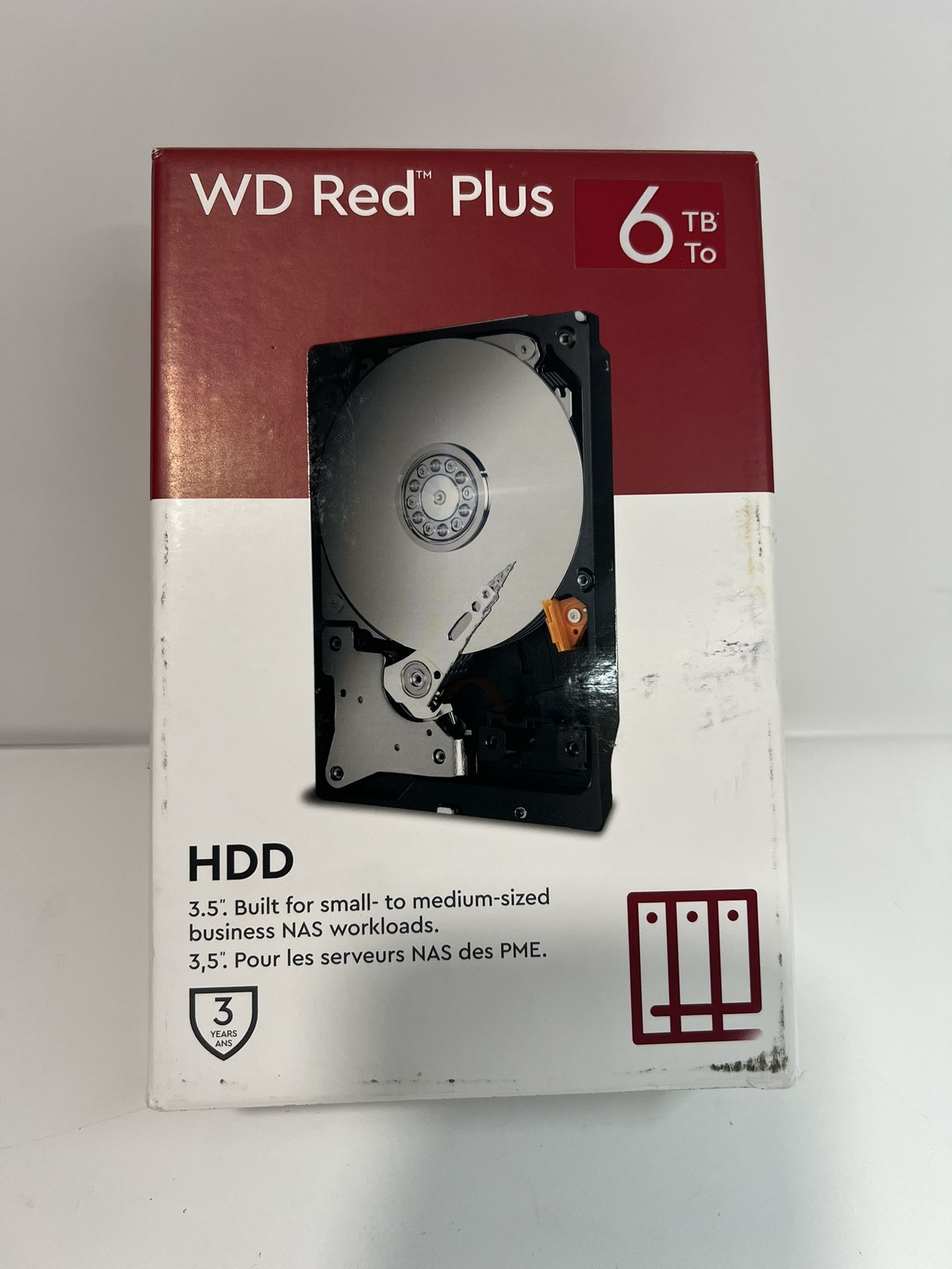 Brand New Western Digital 6TB WD Red Plus NAS HDD, Internal 3.5 