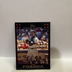 Topps 2007 Jorge Posada #295 New York Yankees Baseball Card